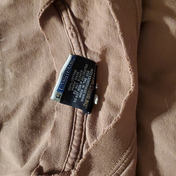 Vintage Osiris Shoes Worn T-shirt Faded Brown w Logo Large - Picture 10 of 14